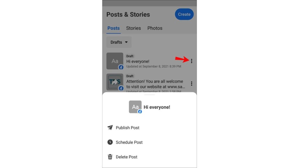 Facebook Post and Stories Facebook Post and Stories