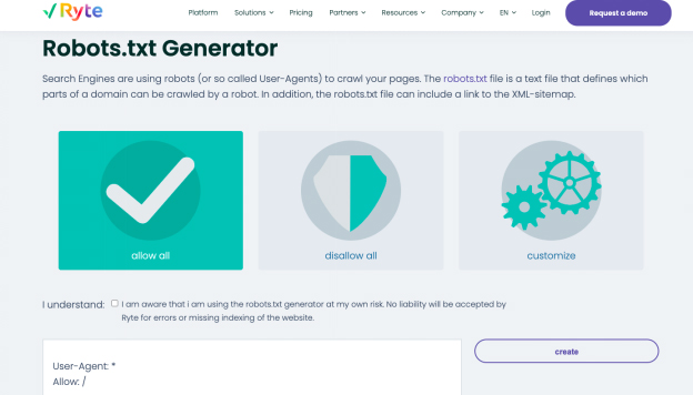 Best Free Robots.txt Generator Tools 4 Ryte