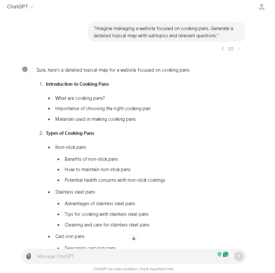 How to Create Topical Sitemap: A Step-by-Step Guide 2 ChatGPT Example Prompt