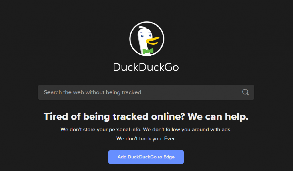DuckDuckGo Search Engine DuckDuckGo Search Engine