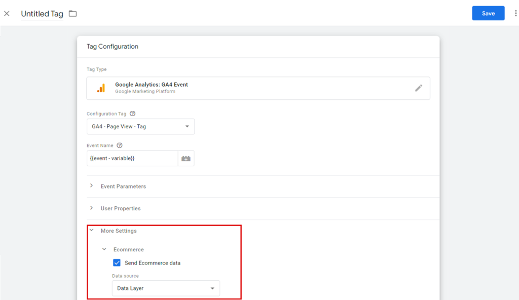 Send Ecommerce Data Send Ecommerce Data