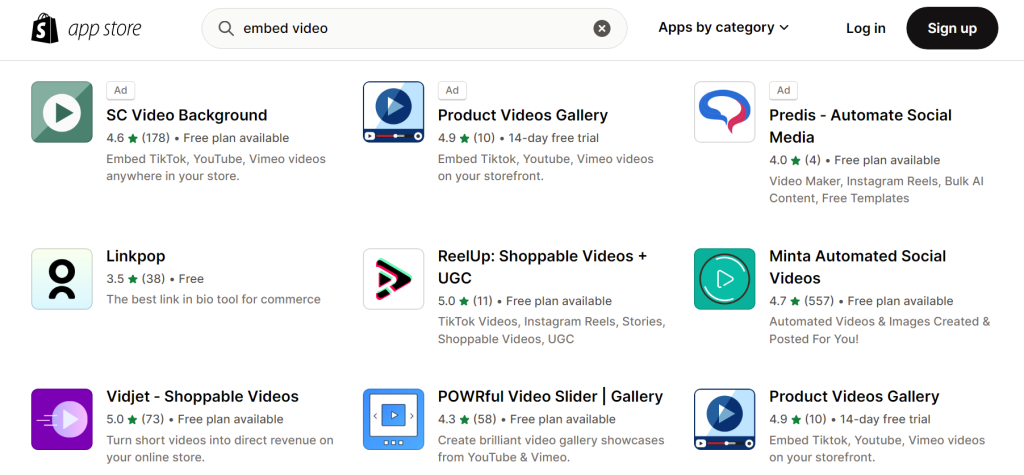 Shopify Embed Videos Shopify Embed Videos