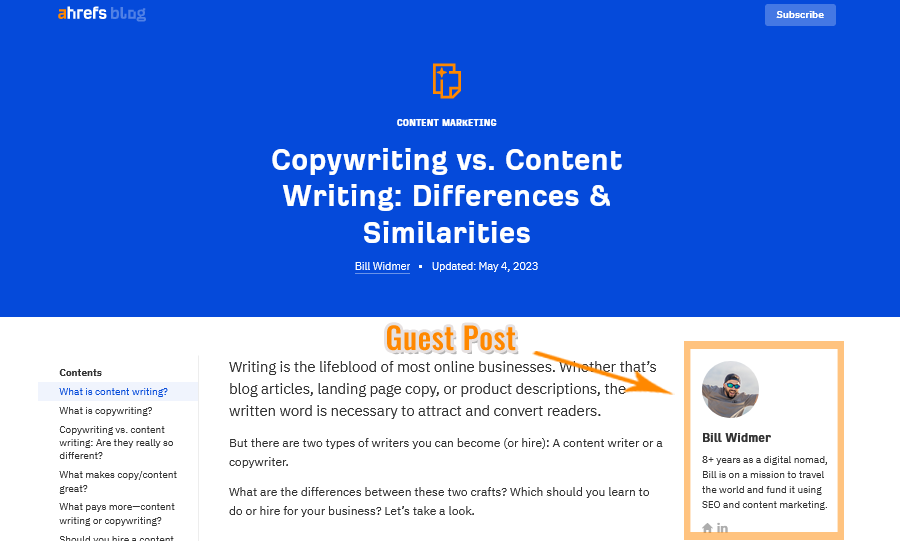 Guest blogging and Backlinks Guest blogging and Backlinks