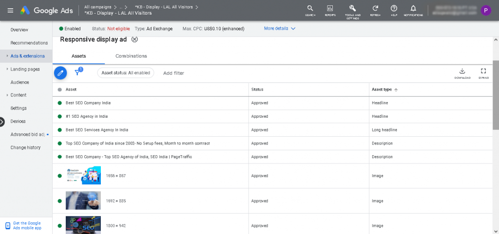 How to Use Google’s Responsive Display Ads & Its Best Practices 3 Monitoring Asset Performance