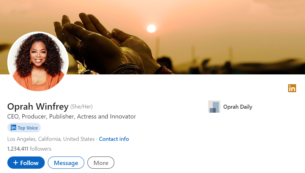 20 Fun and Creative Personal Bio Examples to Grab Attention 3 oprah winfrey