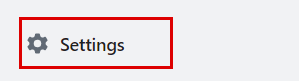 Settings Settings