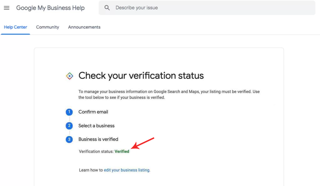 Verification Status Verification Status