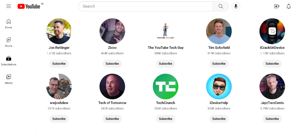 Youtube Channel Recommendations Youtube Channel Recommendations